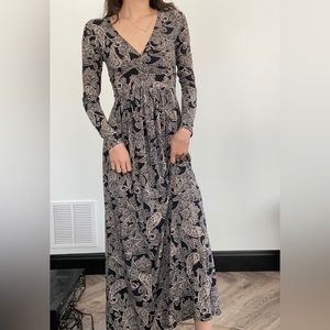 Urban Outfitters Ecote Long Sleeve Maxi Dress